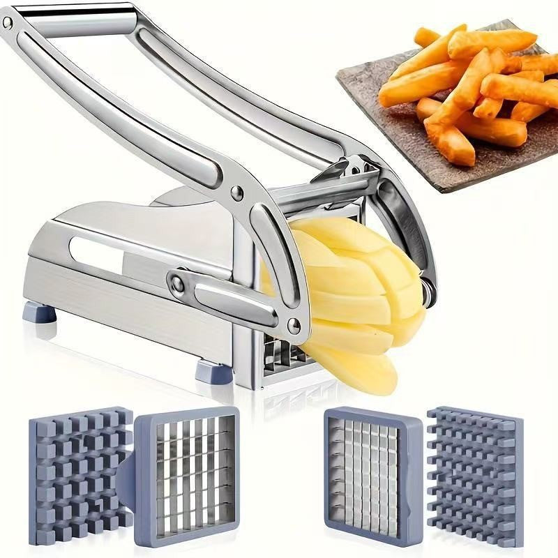 Vegetable peeler with interchangeable blades and sliced carrots on a white background