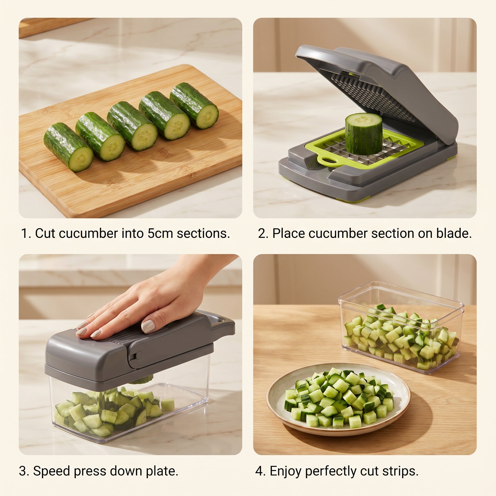 5-in-1 Vegetable Cutter & Slicer Set