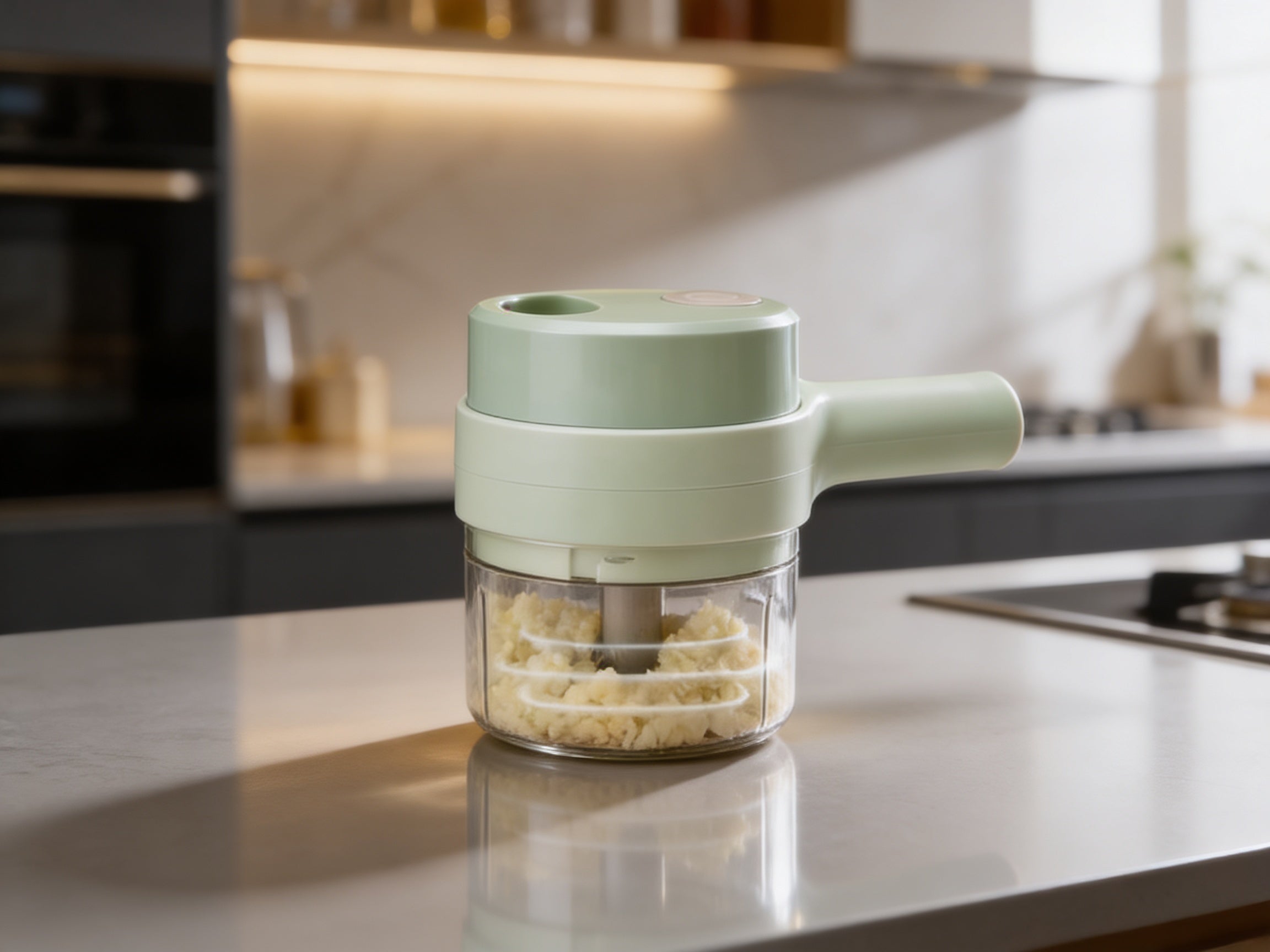Electric vegetable cutter for fast, easy slicing and prep