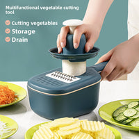 Multi-functional drain basket grater