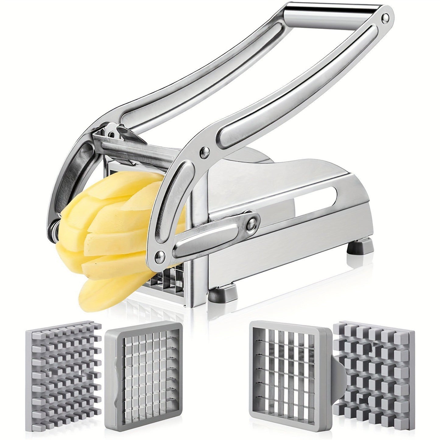 Stainless steel multi-functional potato cutter