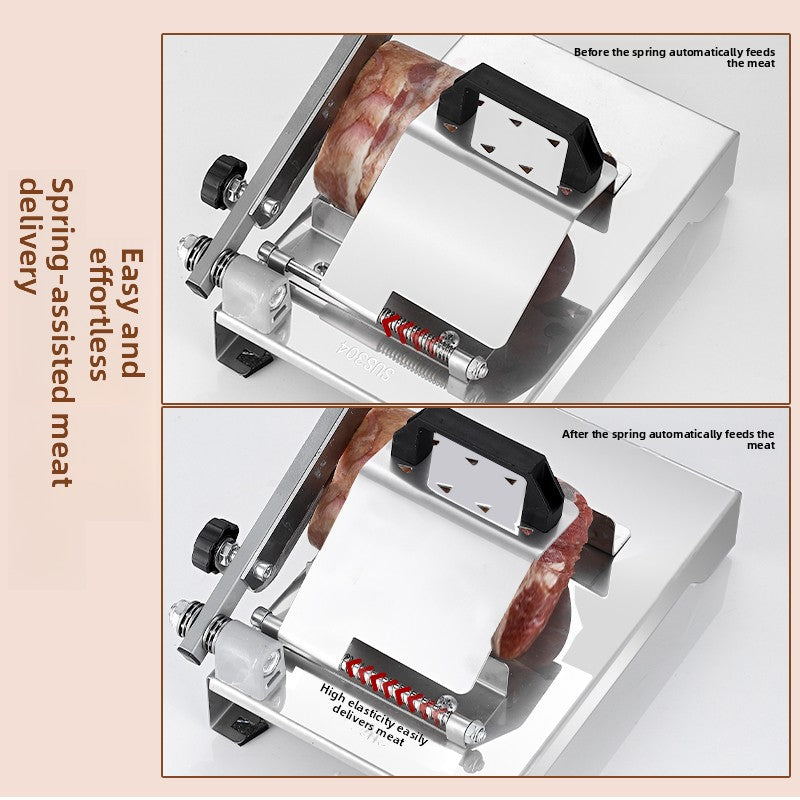 Thickened stainless steel meat slicer
