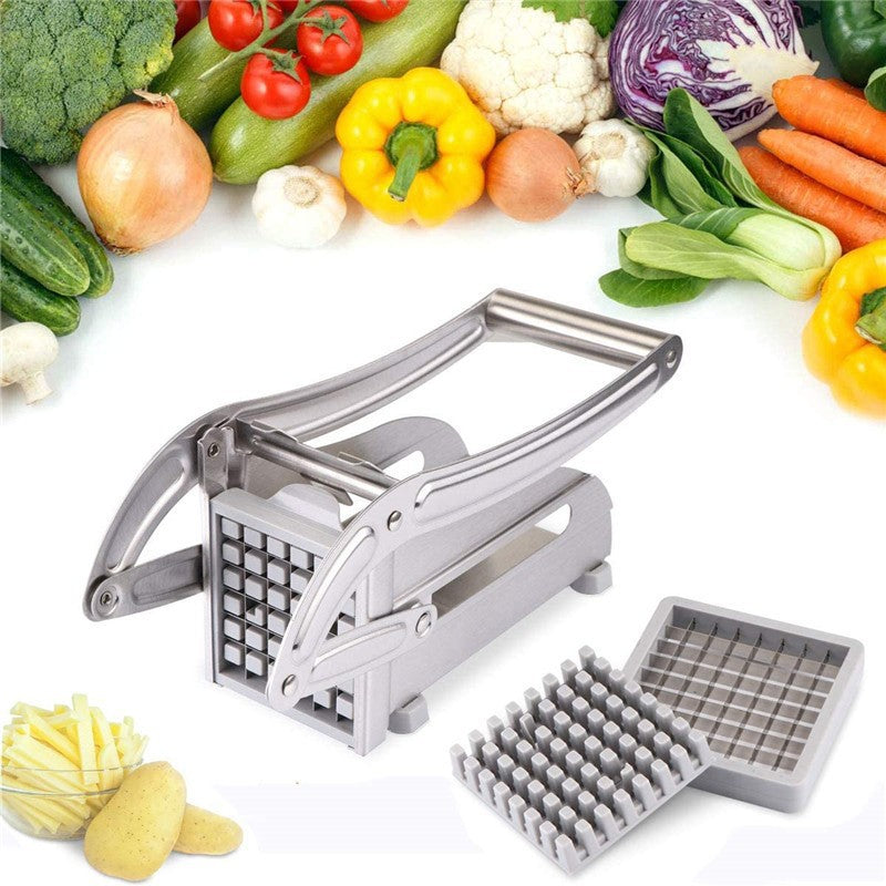 Stainless steel multi-functional potato cutter