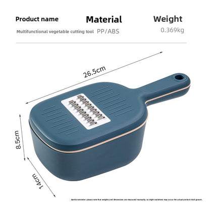 Multi-functional drain basket grater