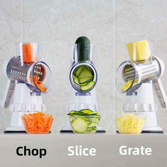 Hand-Cranked Vegetable Cutter