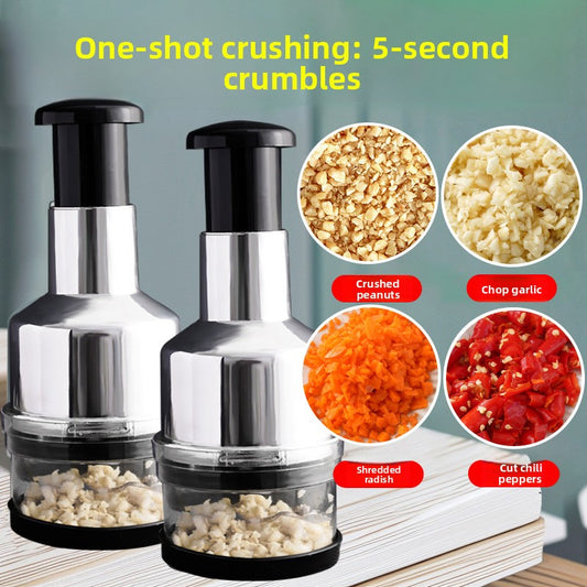 Stainless Steel Manual Garlic Press Kitchen Tool