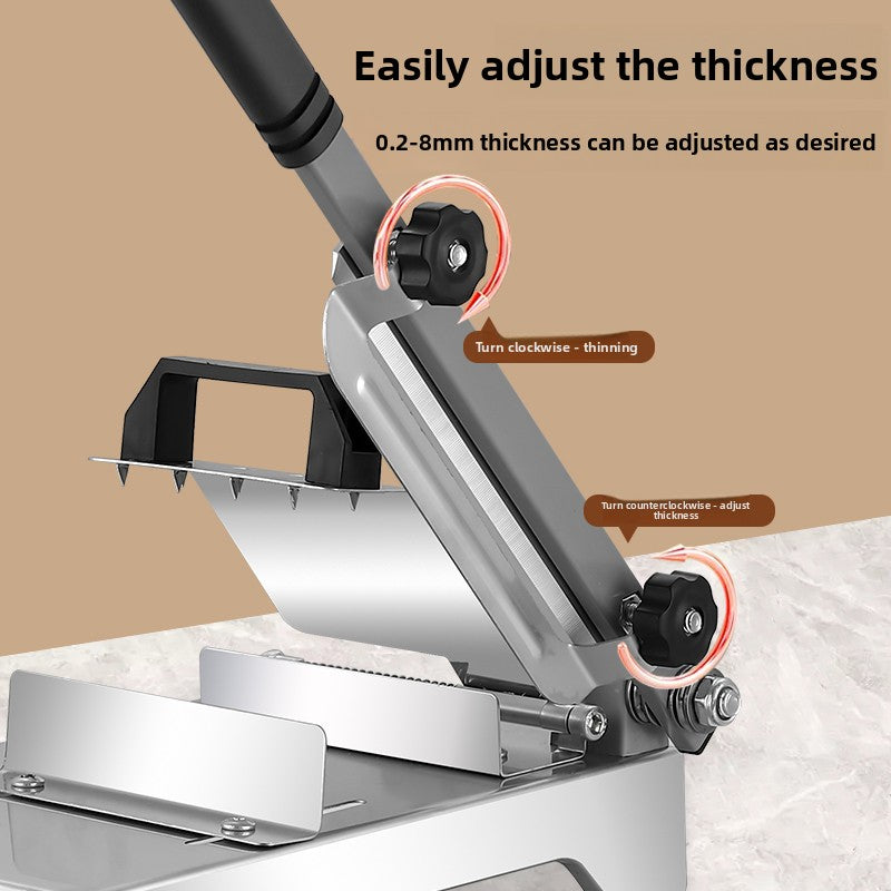 Thickened stainless steel meat slicer