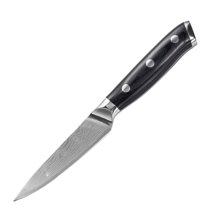 Damascus Laser-Patterned Chef's Knife