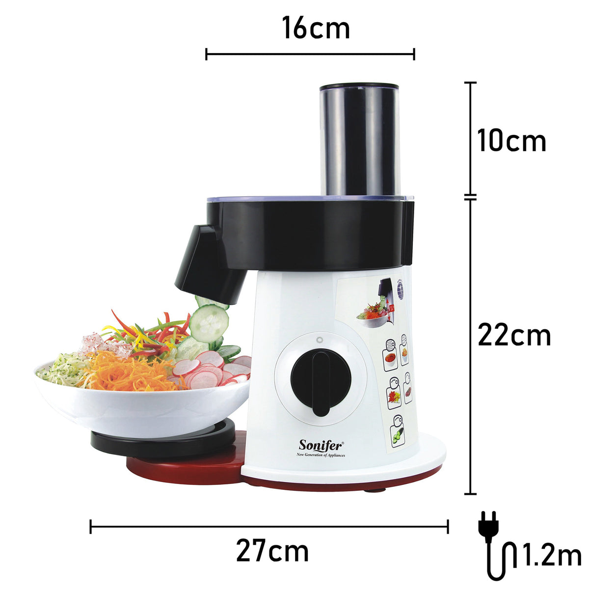 Multifunctional Vegetable Shredder and Slicer