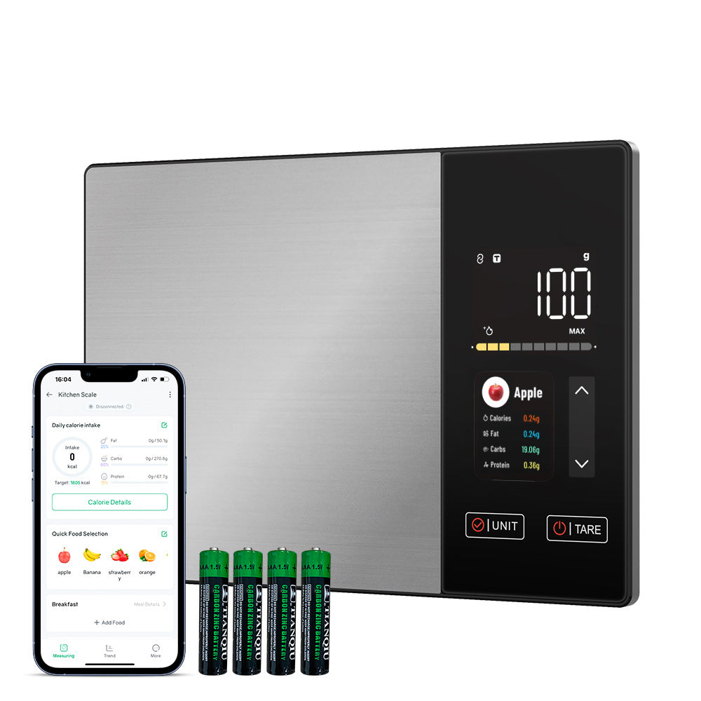 Stainless Steel Bluetooth Electronic Kitchen Nutrition Scale
