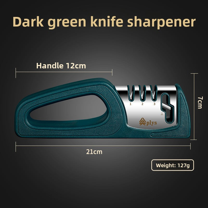 Multifunctional Kitchen Knife Sharpener with Scissor Sharpening Feature