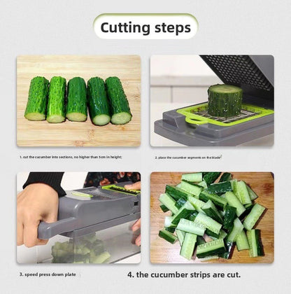 Multifunctional Vegetable Cutter Shredder Slicer Set