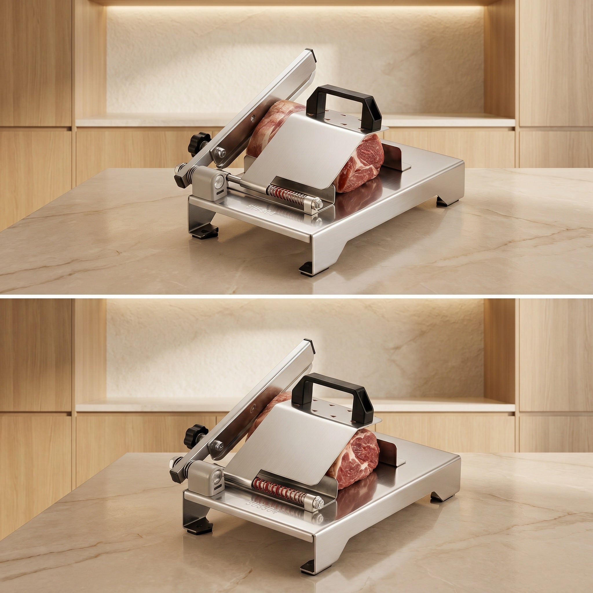Stainless Steel Meat Slicer for Home Kitchen