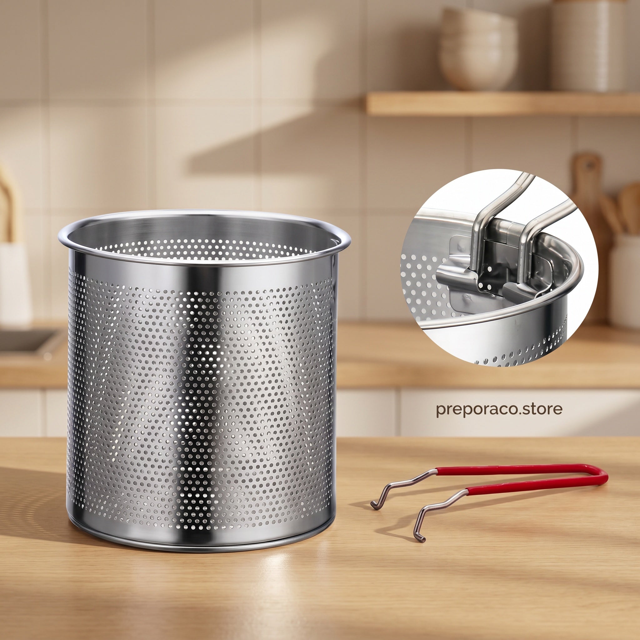 Durable 304 stainless steel fryer for fast, even cooking